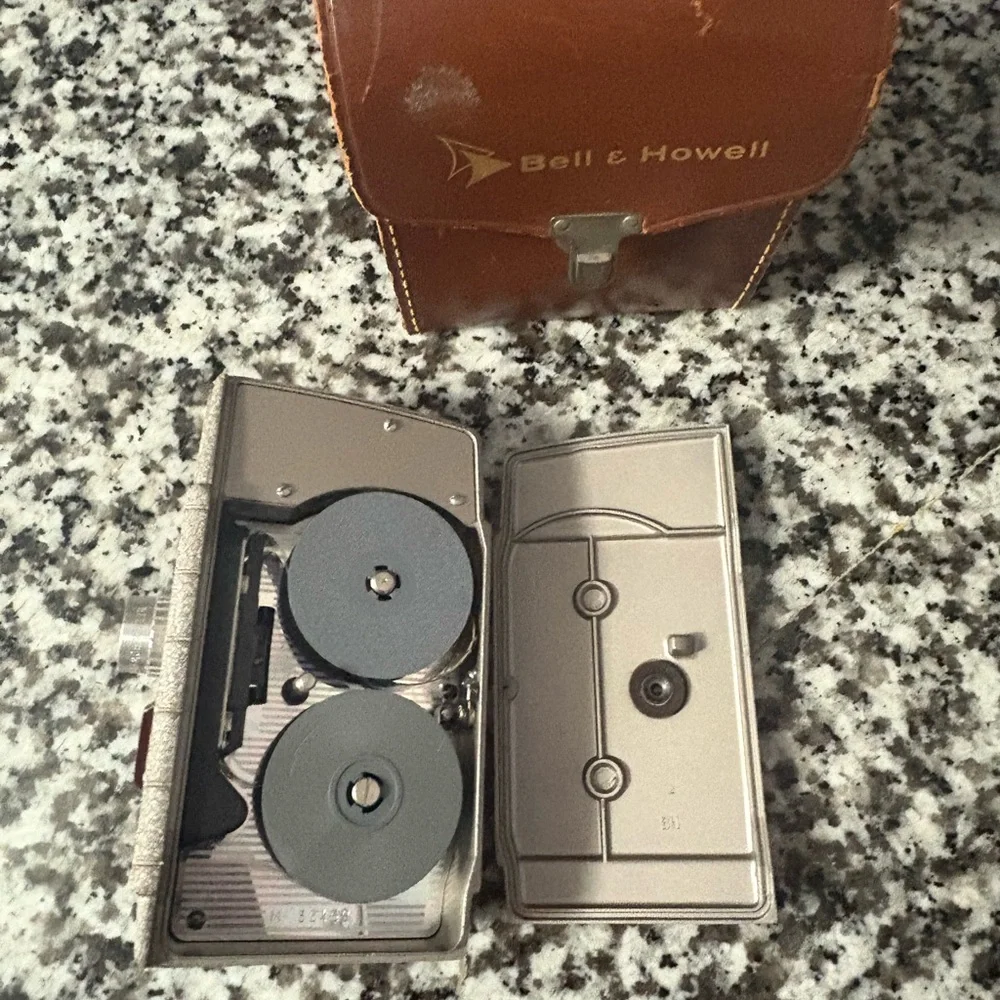 Bell & Howell Two Twenty 8mm vintage camera and case